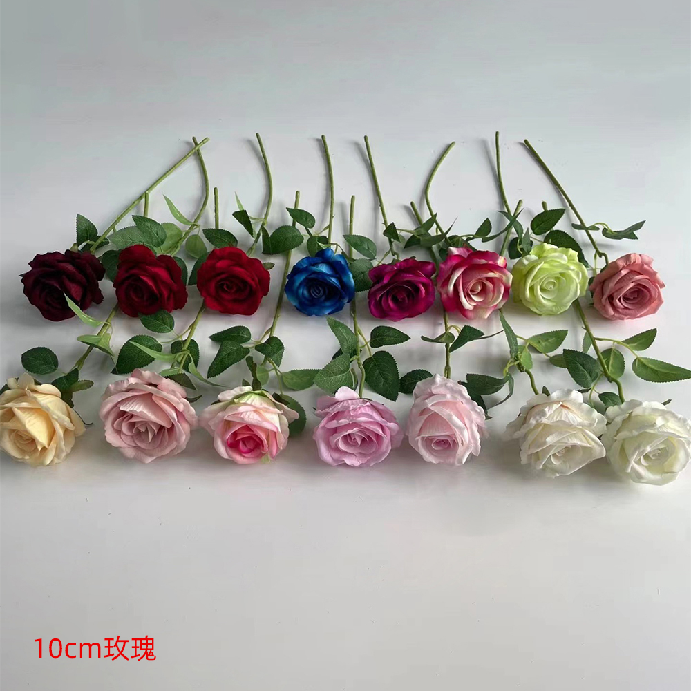 Wedding Decoration Flowers Artificial Roses Real Touch Single Branch Wholesale Silk Velvet Immortal Rose Artificial Bouquet - Image 6