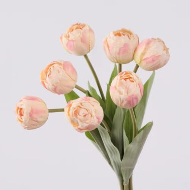 Artificial Flowers Bouquet Wholesale Decorative Flowers High Quality 7-head Artificial Flowers Tulip